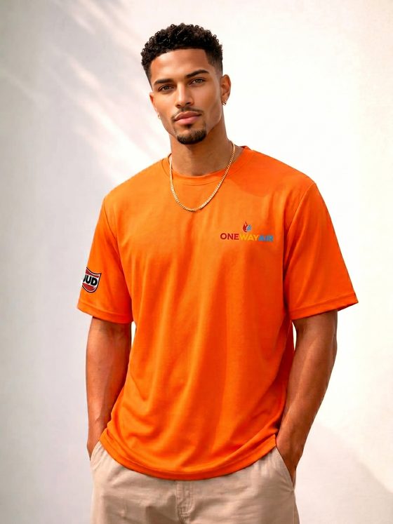 Orange Field Tee